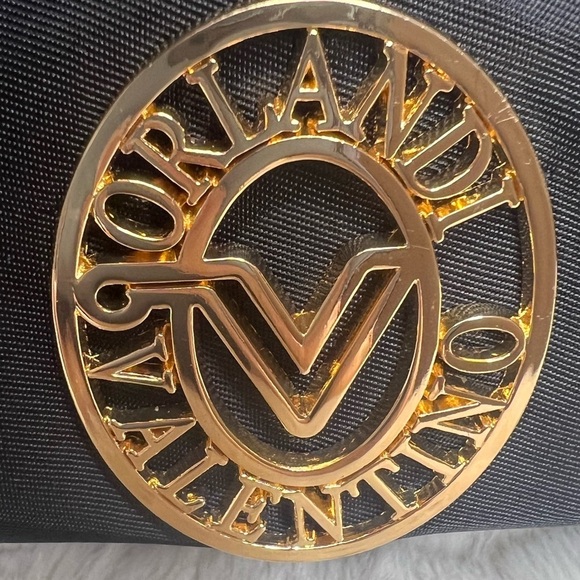 VALENTINO ORLANDI NYLON BACKPACK WITH GOLD DETAIL AND MATCHING POUCH NEW - Picture 13 of 14